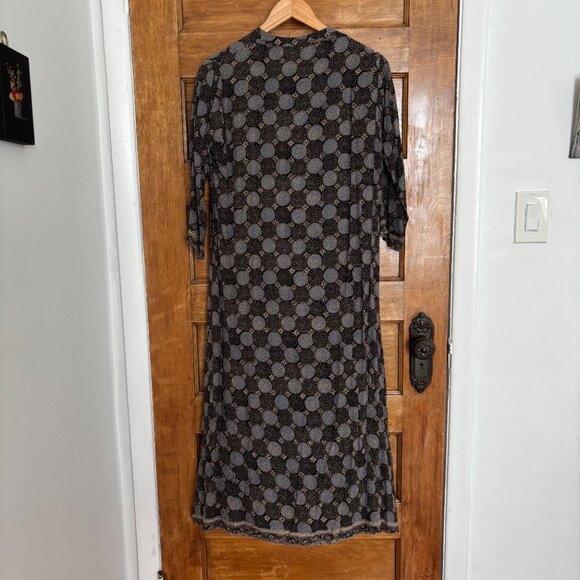 Natalie Martin Isobel Dress in Black Geometric Pattern - XS - Picture 6 of 6